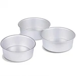 Homemall 6 X Round Cake Pan Set Of 3, Inch, Sliver. Fixed Price $21.82.