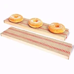 1 Pair Boards For Baking Bagels Cedar And Burlap (red). Fixed Price $19.96.
