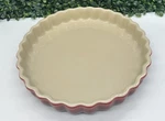 Le Creuset Cerise Red 10 Fluted Pie Tart Quiche Baking Dish. Fixed Price $28.98.