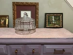 Godinger Olympia Collection Crystal Domed Cake Stand 24% Lead 17 Tall. Fixed Price $130.00.