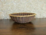 Pyrex 023 Vtg Rainbow Rattan Basket 1987 For 1.5QTCOVERED Casserole Dish 6230-CB. Fixed Price $13.00.