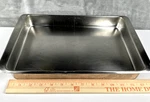 Revere Ware 9X13 Rectangular Roasting Baking Pan 4 Qt. Stainless Steel #2523. Fixed Price $56.00.