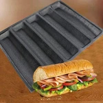Silicone Perforated Baking Forms Sandwich Mold French Baguette Bread Pan Food Ma. Fixed Price $24.71.