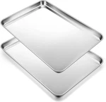 16 Inch Baking Pan Set (2PCS), Stainless Steel Cookie Sheets, Commercial. Fixed Price $33.95.