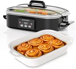 Magnifique 4 Quart Casserole Digital Slow Cooker, Premium Ceramic Bakeware For. Fixed Price $131.99.