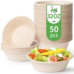 Disposable Paper Bowls, 32 Oz 50 Pack Large BOWL-100% Compostable, Biodegra.... Fixed Price $32.99.