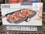 Appetit Rectangle Baking 15X10X3 Porcelain W/bamboo Trivet Microwave Dishwa. Fixed Price $30.00.