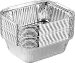 Disposable 1 Aluminum Takeout Tin Foil Baking Pans 5'' X 6'' 2'' Inch Bakew. Fixed Price $15.21.