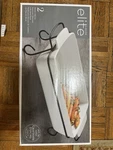 Gibson Elite 2 Piece Stoneware Bakeware With Metal Rack. Fixed Price $30.00.