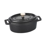Staub Mini Pico Cocotte Oval Black 11CM Small Hand-held Cast Iron Enamel Pot. Fixed Price $157.83.