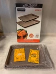 Nutrichef Non-stick Piece Baking Metal Cookie Sheet Set, Rose Gold NC2TRBK1.5. Fixed Price $29.99.
