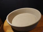 The Pampered Chef - Stoneware 8" Round Deep Dish Baker # 088 Usa. Fixed Price $18.00.