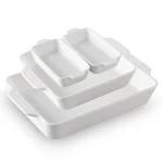 Sweejar Ceramic Bakeware Set Of 4, Casserole Dishes For Oven, Rectangular Baking. Fixed Price $43.84.