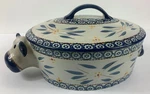 Temptations Old World Blue Cow Baker Covered Casserole Dish 2.5 Qts. Fixed Price $49.97.