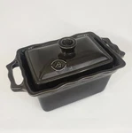Peugeot * Appolia Slate Small Covered Casserole Terrine Ceramic Bakeware. Fixed Price $49.50.