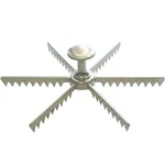 Winware Aluminum 6-CUT Pie And Cake Marker. Fixed Price $14.42.