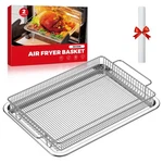 Osj Cook Air Fryer Basket For Oven With Tray, 13.9" X 8.8" And 12.... Fixed Price $119.37.