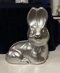 Vintage Wilton 502-2243 Aluminum. 3D Easter Bunny Rabbit Cake Pan 10X9X4.5. Fixed Price $10.00.