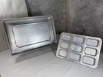 Wilton Cake Pan Vtg 505-1800 & 2105-8486 Mini Loaf Bake 1971 Chicago 1994 Retro. Fixed Price $24.99.