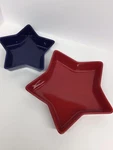 2 Chantal Stonewear Baking Dishes Red / Blue Stars. Fixed Price $39.45.