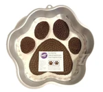 Wilton Animal Paw Print Cake Pan Free Cookie Cutter Bear Dog Cat Mascot Retired. Fixed Price $25.00.