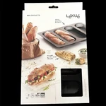 New Lekue Silicone Perforated Mini Baguette Bread Pan, Black Brand. Fixed Price $17.00.