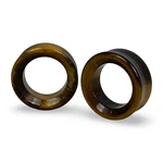 Pair Of Tiger Eye Stone Concave Tunnels Set Gauges Organic Plugs Large Size. Fixed Price $29.99.