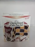 Norpro 4-PIECE Checkerboard Cake Pan Set. Fixed Price $12.99.
