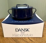 Dansk Kobenstyle Midnight-blue 2 Qt Casserole Dutch Oven Exc Cond. Fixed Price $85.00.