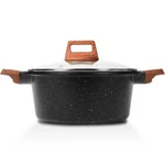 Eslite Life Nonstick Stock Pot With Lid, 5 Granite Quarts, Black. Fixed Price $56.17.