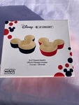 Le Creuset Disney Mickey Mouse Ramekin Of 2 Black And Red 7.5 Oz. Fixed Price $40.00.