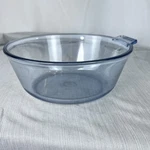 Vintage Pyrex Open Saucepan E-ll 832-B Missing Handle Flameware Blue Made Usa. Fixed Price $8.40.