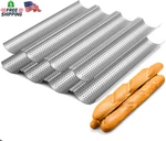 Tiawudi 2 Pack Nonstick Perforated Baguette Pan 15" X 13" French Bread Bakin. Fixed Price $29.87.