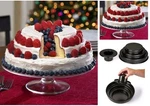 Handy Gourmet 3 Tier Cake Pan Mold & Inner Baking Core Non-stick Decorator Set. Fixed Price $14.99.