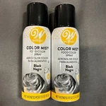 6 Wilton Black Color Mist Food Spray 1.5 Oz Wedding Cake Baking Holiday Kids. Fixed Price $22.99.