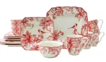 222 Fifth Pts Christmas Lane 34PC Dinnerware Set Costco Holiday Plates Cardinal. Fixed Price $280.00.