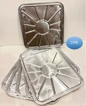 25 Count Aluminum Foil Oven Liners Disposable Reusable 18.5 X15.5 Grease Trap. Fixed Price $22.00.