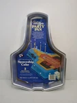 Vintage 1979 Wilton Spaceship Rocket Aluminum Cake Pan Mold With Label / Insert. Fixed Price $10.00.