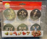 Wilton Christmas Cookie Press Discs 6PC Stainless Plates Holiday New. Fixed Price $8.99.