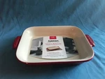 New Cuisinart Red Ceramic 2 Quart Chef Classic 10.5 X 8.5 Baking Pan / Dish. Fixed Price $18.00.