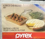 Oven To Table Pyrex Glassware Cook Set Pie,oblong Casserole With Cover. Fixed Price $39.99.