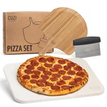 Cuzi Gourmet 3-PIECE Pizza Stone Set 15X12" Thermal Shock Resistant Cordier.... Fixed Price $46.41.