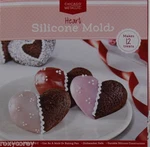 Valentine's Day Chicago Metallic 12 Cavity Silicone Red Hearts Baking Pan Mold. Fixed Price $29.99.