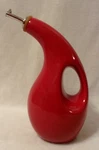 Rachael Ray Red Stoneware Olive Oil Bottle W/stainless Steel Drizzle Spout HO16S. Fixed Price $17.99.