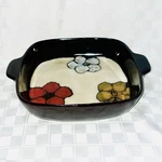 Rare Pfaltzgraff Painted Poppies 11 Square 3QT Baker Serving Dish. Fixed Price $46.00.