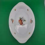 Vtg Andrea By Sadek Fruit Design 8" Augratin Oval Casserole Dish #7651 Oven. Fixed Price $12.00.