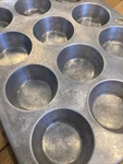Vintage Mirro Aluminum 12-CUP Mini Muffin Pan Usa Made Pat Pending 162M. Fixed Price $8.76.