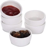 Haotop Mini Ramekins 1.5 Oz Set Of 6,SMALL Ceramics Souffle Dish, White. Fixed Price $14.31.