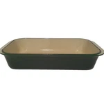 Creuset #40 Large Rectangular Enameled Cast Iron Roasting Pan Made France. Fixed Price $154.91.