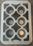 Sur La Table Popover Pan 6-CUP Aluminized Steel Nonstick Silicone Coating Baking. Fixed Price $24.99.